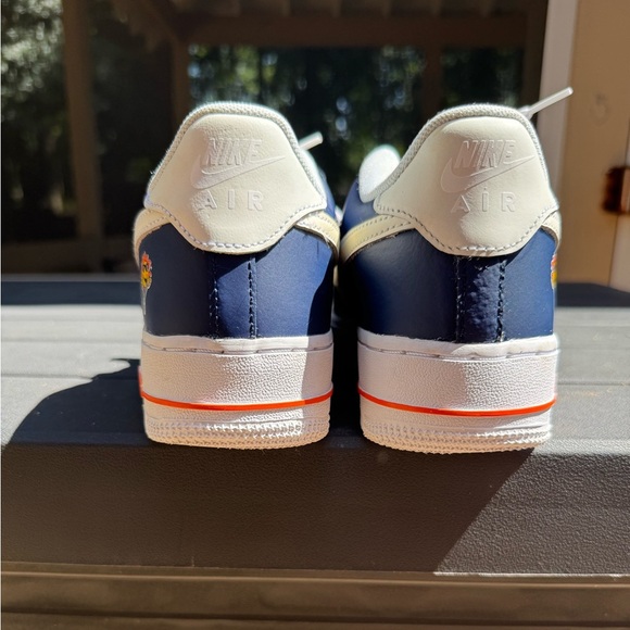 SZ:6Y/7.5 W Shoes Grade-School Nike Air Force 1 LV8 (GS) Navy  White - Picture 5 of 6